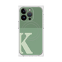 プレミアムスクエアケース with MagSafe［ オリジナル - initial two tone - K green ］