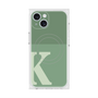 プレミアムスクエアケース with MagSafe［ オリジナル - initial two tone - K green ］