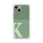 プレミアムスクエアケース with MagSafe［ オリジナル - initial two tone - K green ］