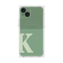 プレミアムスクエアケース with MagSafe［ オリジナル - initial two tone - K green ］