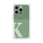 プレミアムスクエアケース with MagSafe［ オリジナル - initial two tone - K green ］