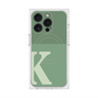 プレミアムスクエアケース with MagSafe［ オリジナル - initial two tone - K green ］