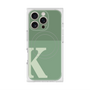 プレミアムスクエアケース with MagSafe［ オリジナル - initial two tone - K green ］
