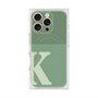 プレミアムスクエアケース with MagSafe［ オリジナル - initial two tone - K green ］