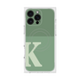 プレミアムスクエアケース with MagSafe［ オリジナル - initial two tone - K green ］