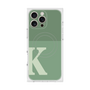 プレミアムスクエアケース with MagSafe［ オリジナル - initial two tone - K green ］