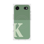 プレミアムスクエアケース with MagSafe［ オリジナル - initial two tone - K green ］