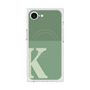 プレミアムスクエアケース with MagSafe［ オリジナル - initial two tone - K green ］