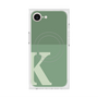 プレミアムスクエアケース with MagSafe［ オリジナル - initial two tone - K green ］