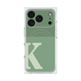 プレミアムスクエアケース with MagSafe［ オリジナル - initial two tone - K green ］