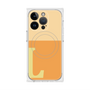 プレミアムスクエアケース with MagSafe［ オリジナル - initial two tone - L orange ］
