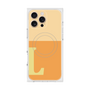 プレミアムスクエアケース with MagSafe［ オリジナル - initial two tone - L orange ］