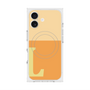 プレミアムスクエアケース with MagSafe［ オリジナル - initial two tone - L orange ］