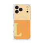 プレミアムスクエアケース with MagSafe［ オリジナル - initial two tone - L orange ］