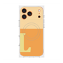 プレミアムスクエアケース with MagSafe［ オリジナル - initial two tone - L orange ］