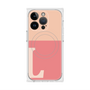 プレミアムスクエアケース with MagSafe［ オリジナル - initial two tone - L pink ］