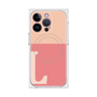 プレミアムスクエアケース with MagSafe［ オリジナル - initial two tone - L pink ］