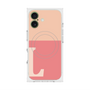プレミアムスクエアケース with MagSafe［ オリジナル - initial two tone - L pink ］