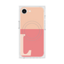 プレミアムスクエアケース with MagSafe［ オリジナル - initial two tone - L pink ］