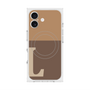 プレミアムスクエアケース with MagSafe［ オリジナル - initial two tone - L brown ］