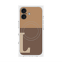プレミアムスクエアケース with MagSafe［ オリジナル - initial two tone - L brown ］