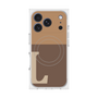 プレミアムスクエアケース with MagSafe［ オリジナル - initial two tone - L brown ］