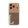 プレミアムスクエアケース with MagSafe［ オリジナル - initial two tone - L brown ］