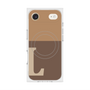 プレミアムスクエアケース with MagSafe［ オリジナル - initial two tone - L brown ］
