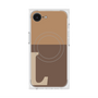 プレミアムスクエアケース with MagSafe［ オリジナル - initial two tone - L brown ］