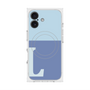 プレミアムスクエアケース with MagSafe［ オリジナル - initial two tone - L blue ］