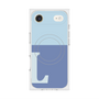 プレミアムスクエアケース with MagSafe［ オリジナル - initial two tone - L blue ］