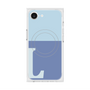 プレミアムスクエアケース with MagSafe［ オリジナル - initial two tone - L blue ］