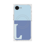 プレミアムスクエアケース with MagSafe［ オリジナル - initial two tone - L blue ］