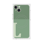 プレミアムスクエアケース with MagSafe［ オリジナル - initial two tone - L green ］