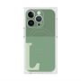 プレミアムスクエアケース with MagSafe［ オリジナル - initial two tone - L green ］