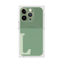 プレミアムスクエアケース with MagSafe［ オリジナル - initial two tone - L green ］