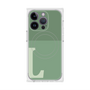 プレミアムスクエアケース with MagSafe［ オリジナル - initial two tone - L green ］