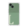 プレミアムスクエアケース with MagSafe［ オリジナル - initial two tone - L green ］