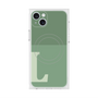 プレミアムスクエアケース with MagSafe［ オリジナル - initial two tone - L green ］
