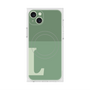 プレミアムスクエアケース with MagSafe［ オリジナル - initial two tone - L green ］