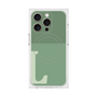 プレミアムスクエアケース with MagSafe［ オリジナル - initial two tone - L green ］