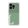 プレミアムスクエアケース with MagSafe［ オリジナル - initial two tone - L green ］