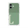 プレミアムスクエアケース with MagSafe［ オリジナル - initial two tone - L green ］