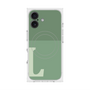 プレミアムスクエアケース with MagSafe［ オリジナル - initial two tone - L green ］