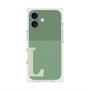 プレミアムスクエアケース with MagSafe［ オリジナル - initial two tone - L green ］
