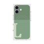 プレミアムスクエアケース with MagSafe［ オリジナル - initial two tone - L green ］
