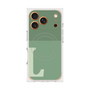 プレミアムスクエアケース with MagSafe［ オリジナル - initial two tone - L green ］