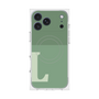 プレミアムスクエアケース with MagSafe［ オリジナル - initial two tone - L green ］