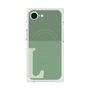 プレミアムスクエアケース with MagSafe［ オリジナル - initial two tone - L green ］