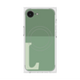 プレミアムスクエアケース with MagSafe［ オリジナル - initial two tone - L green ］